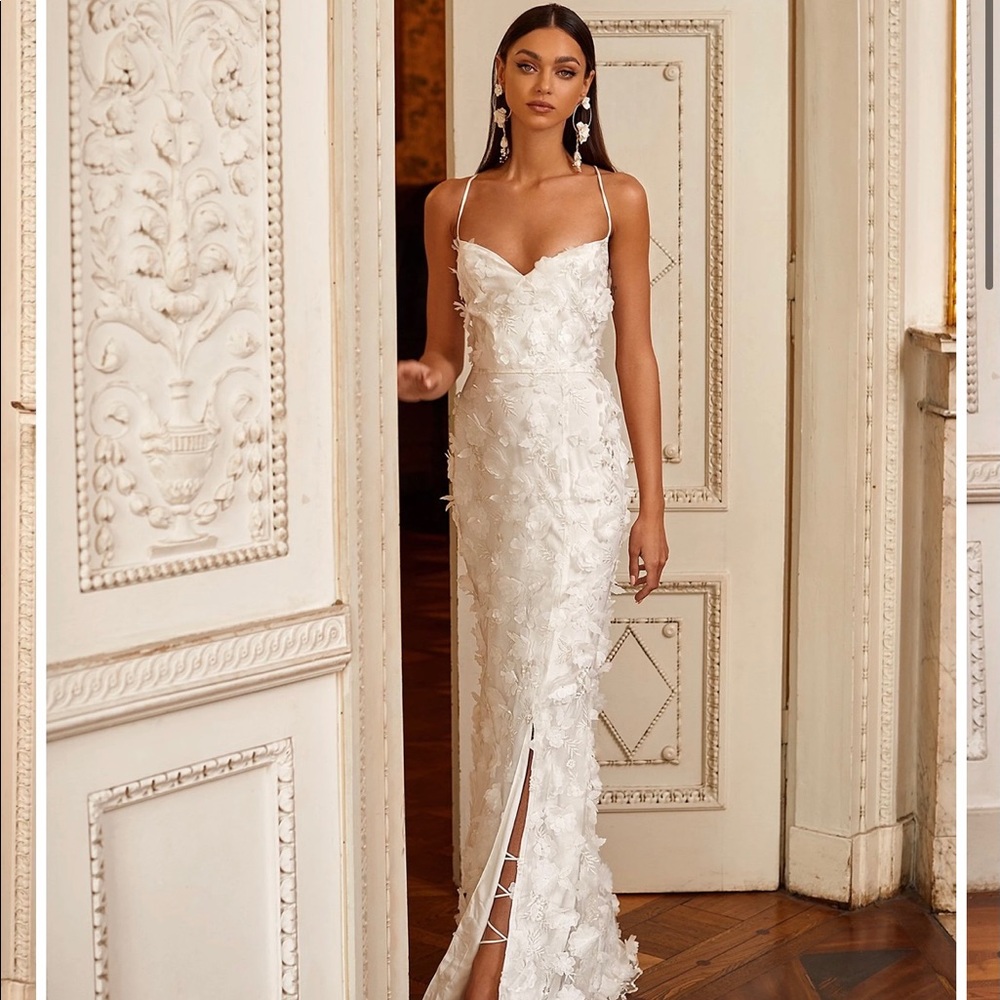 STILL AVAILABLE - Alamour The Label - Petra White Gown Size Small